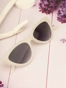 DressBerry Women Black Lens Grey Cat Eye Frame Sunglasses