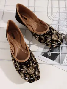 Anouk Women Mojaris with Embroidered Flats