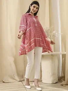 Biba Women Shirt Collar A-Line Kurti