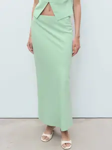 MANGO Straight Maxi Skirt