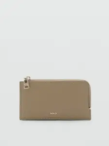 MANGO Women Textured Card Holder