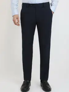 Park Avenue Men Solid Slim Fit Mid-Rise Regular Trousers