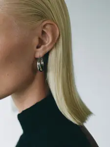 MANGO Circular Hoop Earrings