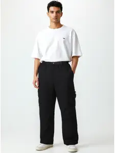 glitchez Men Pocket Loose Fit Cargos