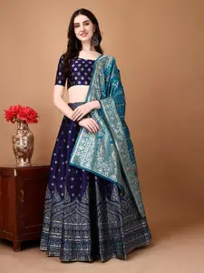 LADY SHOPI Ready to Wear Lehenga & Unstitched Blouse With Dupatta