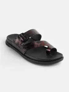 J.FONTINI Men Leather Comfort Sandals