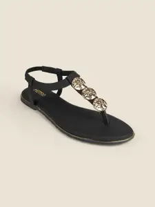 Metro Women T-Strap Flats