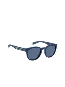 Polaroid Women UV Protected Lens Full Rim Round Sunglasses