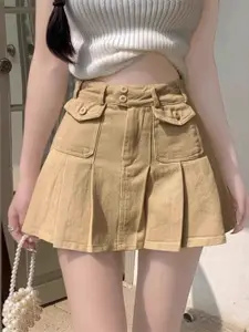 StyleCast A-Line Pure Cotton Mini Skirt