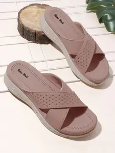 Retro Walk Women Open Toe Flats