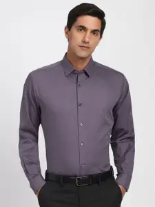 Peter England Elite Self Design Pure Cotton Formal Shirt