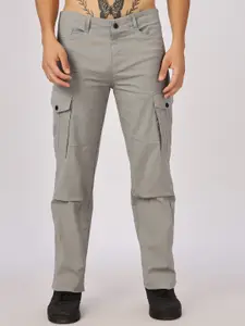 NEVER NEUD Men Relaxed Fit Ribstop Heavy Duty Cargos Trousers