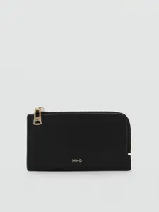 MANGO Women Textured Card Holder