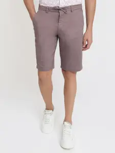 ColorPlus Men Regular Fit Mid-Rise Shorts