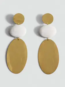 MANGO Oval Shaped Beaded Drop Earrings