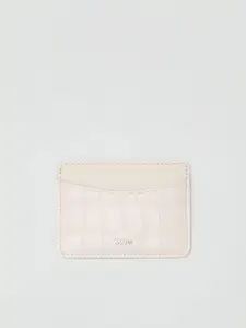 MANGO Women Croc Effect Card Holder