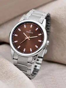 WROGN Men Stainless Steel Straps Round Reset Time Analogue Watch HOBWRG0493
