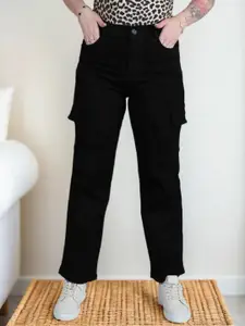 DressBerry Women Pixie Straight Fit High-Rise Stretchable Jeans