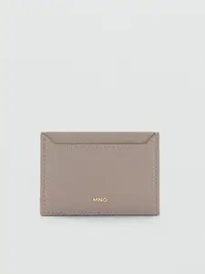 MANGO Women Textured Card Holder
