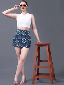 Moda Rapido Printed Mini Skirts