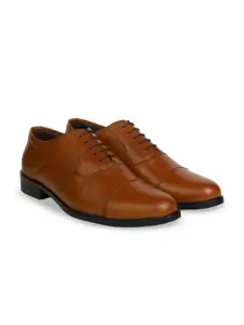 XHUGOY Men Leather Formal Oxfords