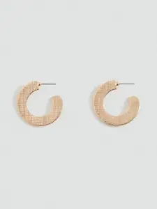 MANGO Circular Shaped Half Hoop Earrings