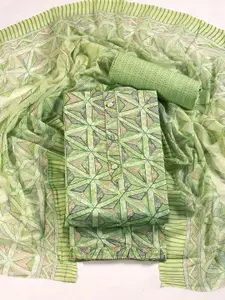 ASISA Geometric Printed Unstitched Dress Material