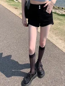 StyleCast Women Slim Fit Low-Rise Denim Shorts