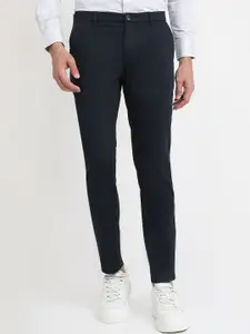 Raymond Men Slim Fit Flat Front Mid-Rise Chinos