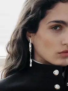 MANGO Contemporary Drop Earrings