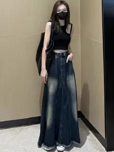 StyleCast A-Line Pure Cotton Maxi Skirt