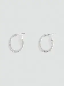 MANGO Oval Shaped Hoop Earrings