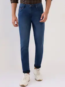 Raymond Men Slim Fit Mid-Rise Light Fade Jeans