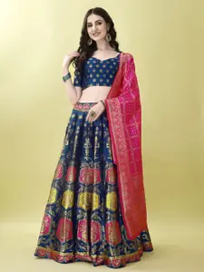 LADY SHOPI Ready to Wear Lehenga & Unstitched Blouse With Dupatta