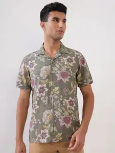 ColorPlus Floral Printed Short Sleeves Shirt