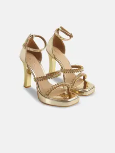 Mochi Women Party Stiletto Gladiators Heels