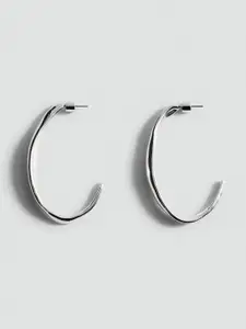 MANGO Contemporary Half Hoop Earrings