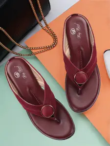 BIG BIRD FOOTWEAR Women Solid Open Toe Flats