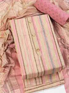 ASISA Striped Unstitched Dress Material