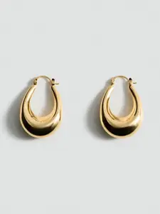 MANGO Oval Hoop Earrings
