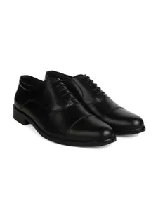 XHUGOY Men Round Toe Formal Oxfords