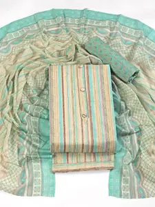 ASISA Striped Unstitched Dress Material