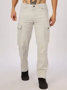 NEVER NEUD Men Relaxed Fit Ribstop Heavy Duty Cargos Trousers