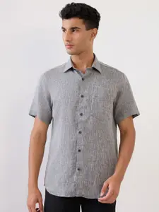 ColorPlus Short Sleeves Pure Linen Shirt