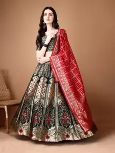 Aika Ready to Wear Woven Design Lehenga & Unstitched Blouse With Dupatta
