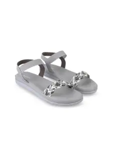 WALKWAY by Metro Women Colourblocked Flatform Open Toe Sandals