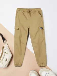 max Boys Solid Cargos Trousers