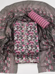 ASISA Geometric Printed Unstitched Dress Material