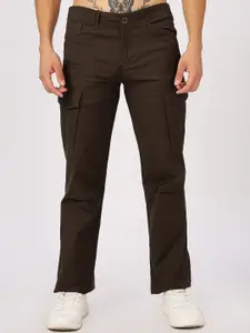 NEVER NEUD Men Relaxed Fit Ribstop Heavy Duty Cargos Trousers