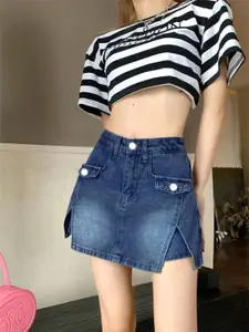 StyleCast x Revolte Flared Mini Skort